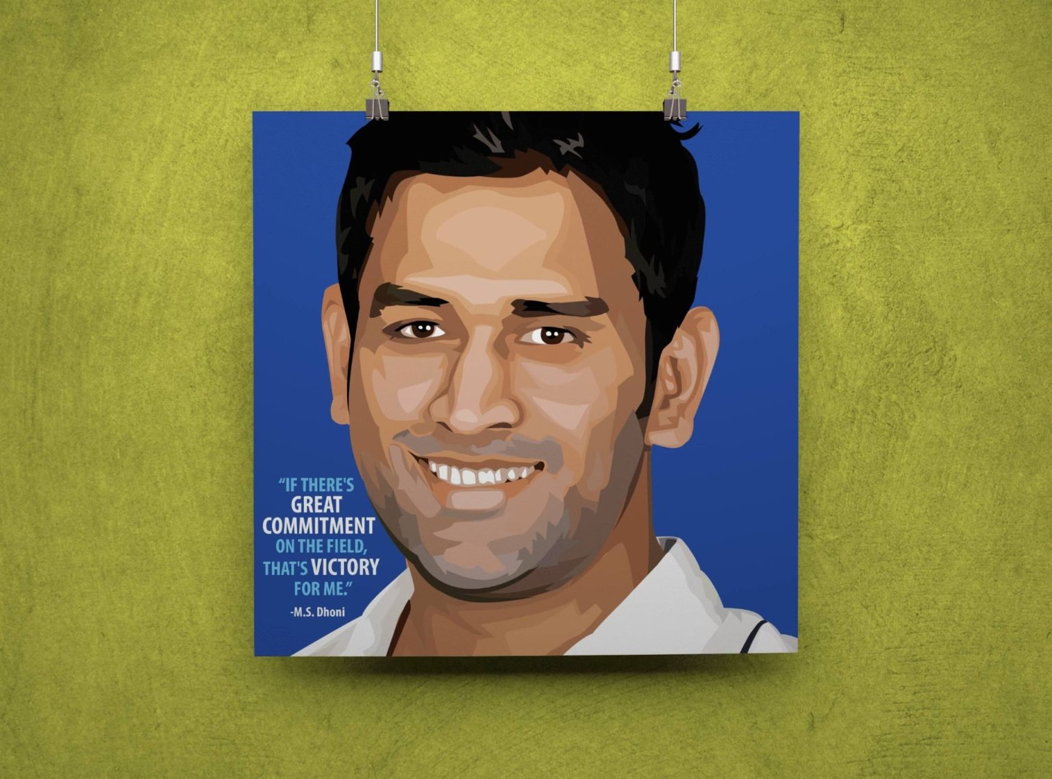 MS Dhoni Pop Art Pop Art India