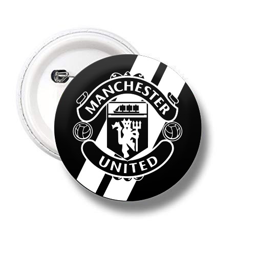 Manchester United Badges Black – Pop Art India